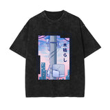 Kogarashi Japanese Kanji Graphic Tee-INNBLAC Fashion Apparel