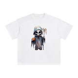 Halloween Death Graphic Tee-INNBLAC Fashion Apparel