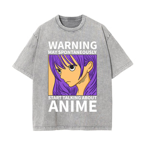 Start Talking About Anime Graphic Tee-INNBLAC Fashion Apparel