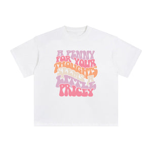 A Penny For Your Thought Graphic Tee-INNBLAC Fashion Apparel