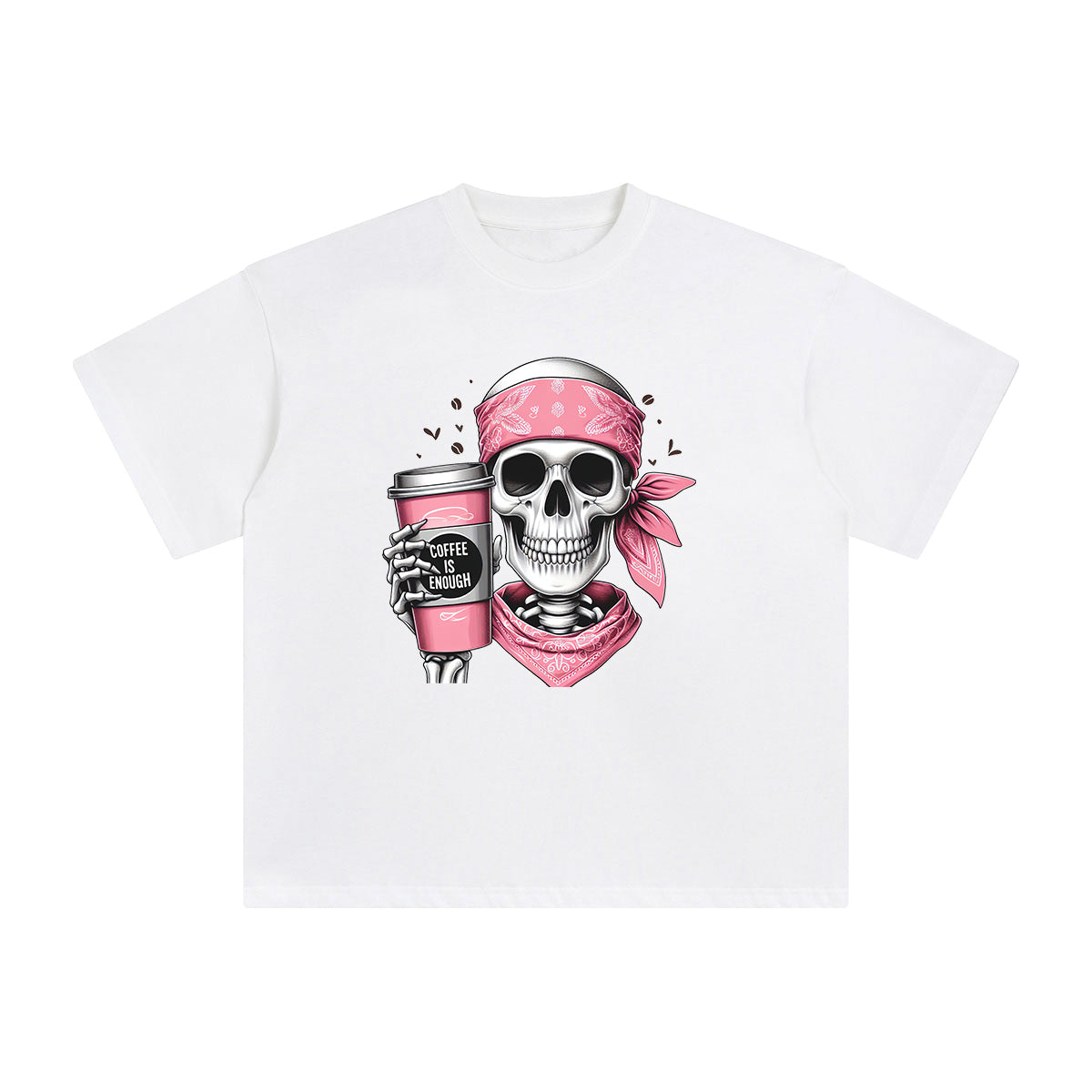 Coffee ls Enough Graphic Tee-INNBLAC Fashion Apparel