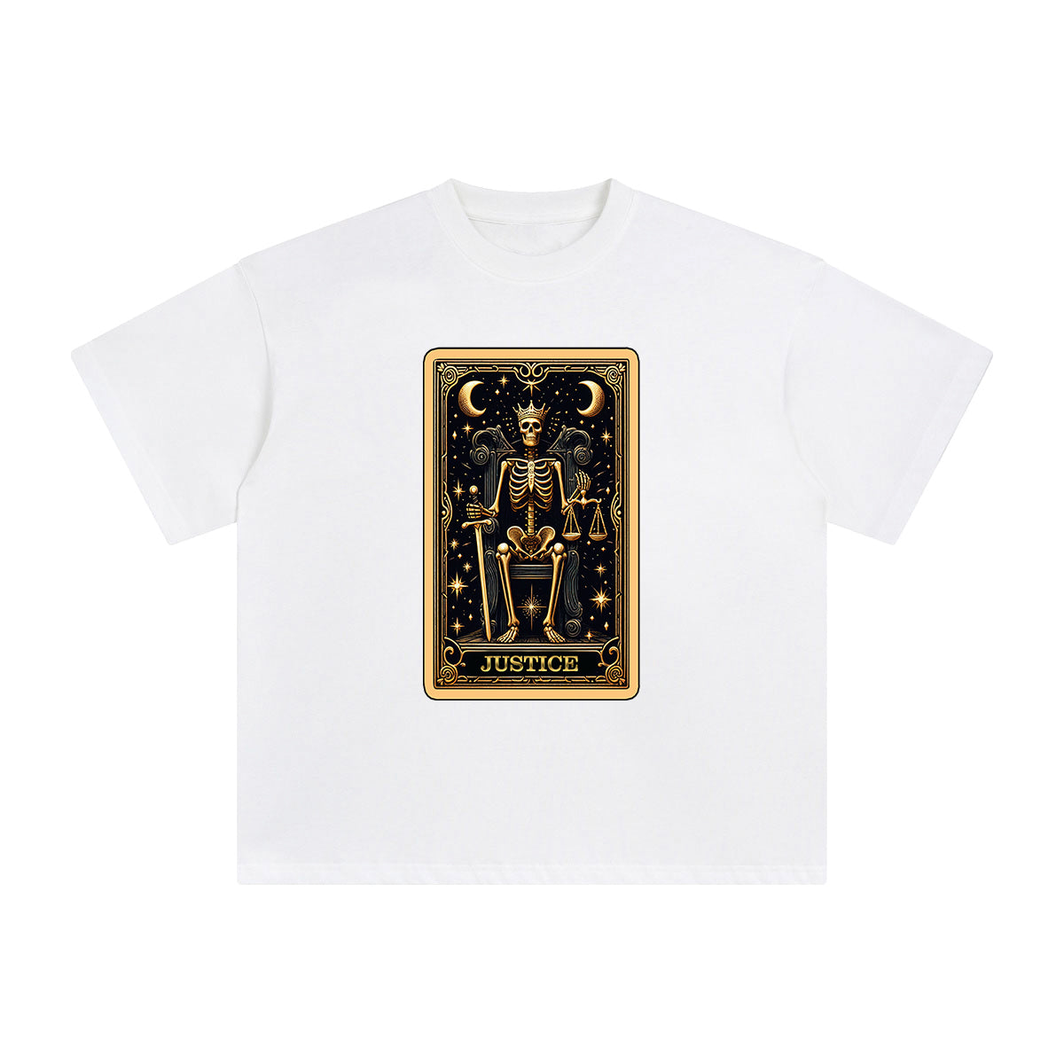 Skeleton King Card Graphic Tee-INNBLAC Fashion Apparel