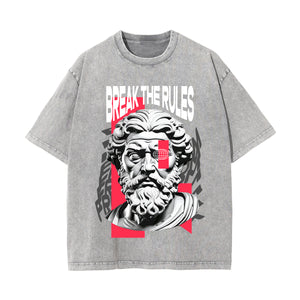 Break The Rules Streetwear Graphic Tee-INNBLAC Fashion Apparel