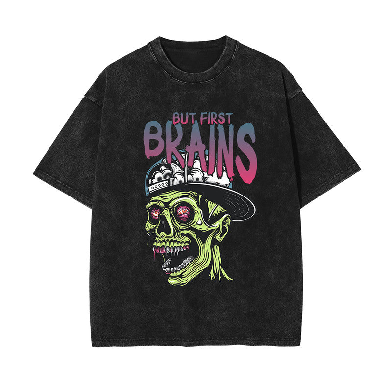 But First Brains Graphic Tee-INNBLAC Fashion Apparel