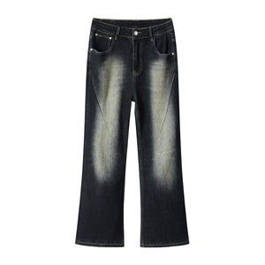 Washed Baggy Bootcut Jeans-INNBLAC Fashion Apparel