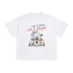 All Is Calm All Is Bright Graphic Tee-INNBLAC Fashion Apparel