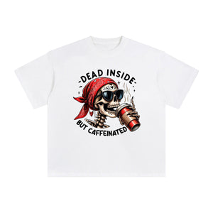 Dead Inside But Caffeinated Graphic Tee-INNBLAC Fashion Apparel