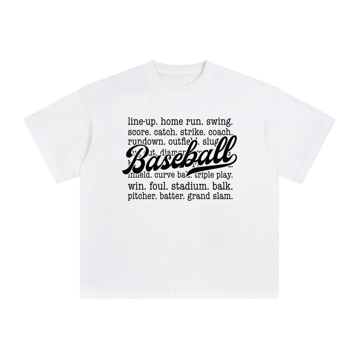 Baseball Quote Graphic Tee-INNBLAC Fashion Apparel