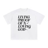 Living Proof Of A Living God Graphic Tee-INNBLAC Fashion Apparel