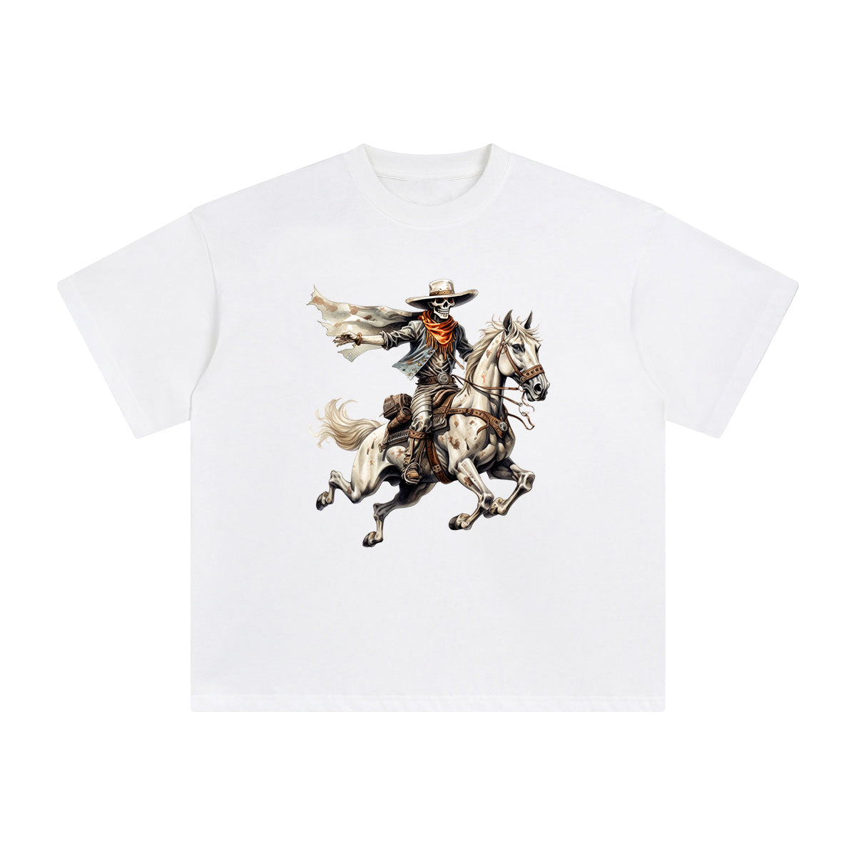 Cowboy Riding Horse Graphic Tee-INNBLAC Fashion Apparel