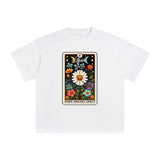 April Daisy Card Graphic Tee-INNBLAC Fashion Apparel