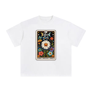 April Daisy Card Graphic Tee-INNBLAC Fashion Apparel