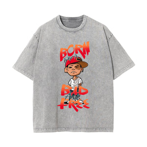 Born To Be A Bad And Free Graphic Tee-INNBLAC Fashion Apparel