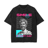 Smile Everyday Greek Statue Urban Graphic Tee-INNBLAC Fashion Apparel