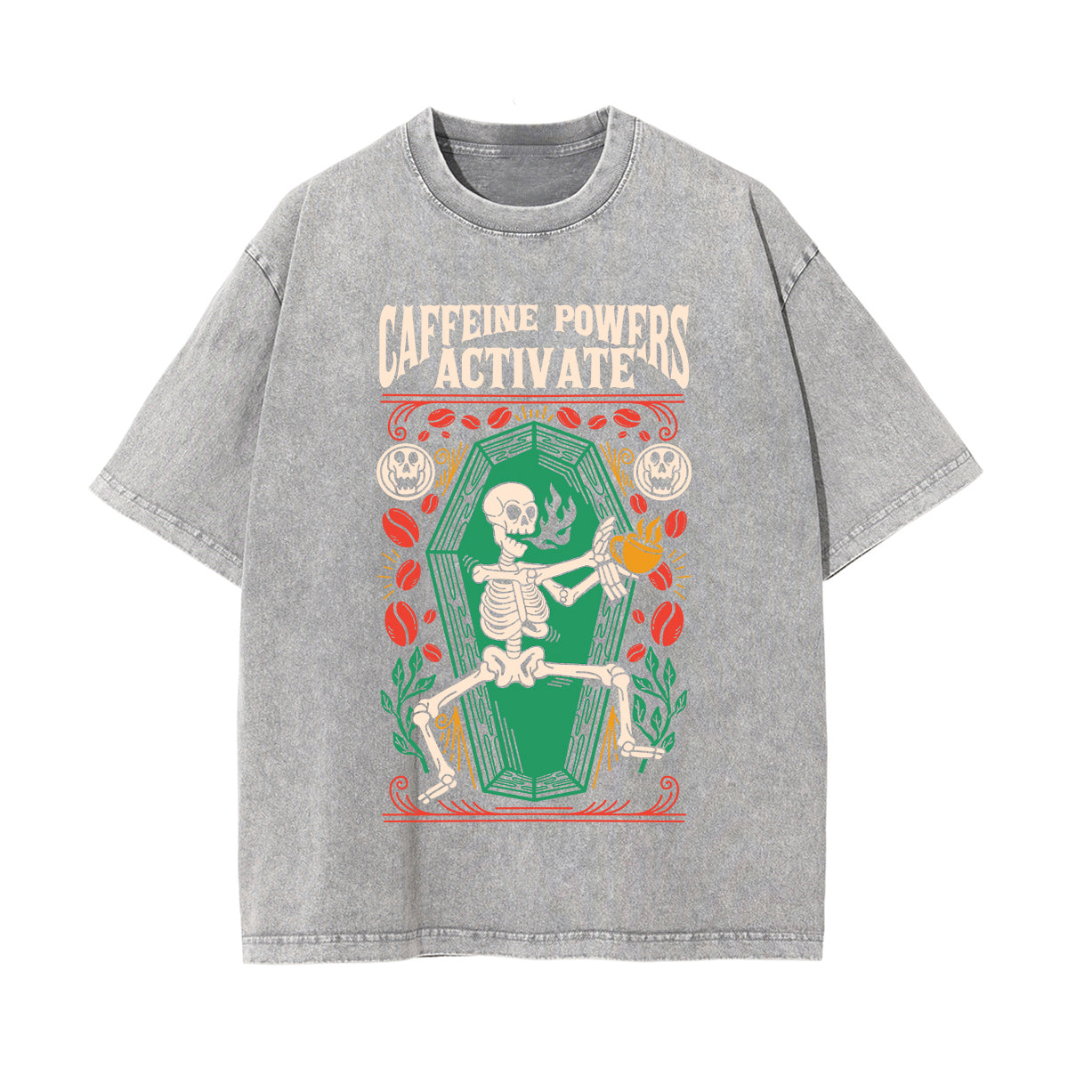 Caffeine Powers Activate Graphic Tee-INNBLAC Fashion Apparel