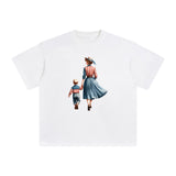 American Mom & Baby Boy Graphic Tee-INNBLAC Fashion Apparel