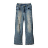 Washed Baggy Bootcut Jeans-INNBLAC Fashion Apparel