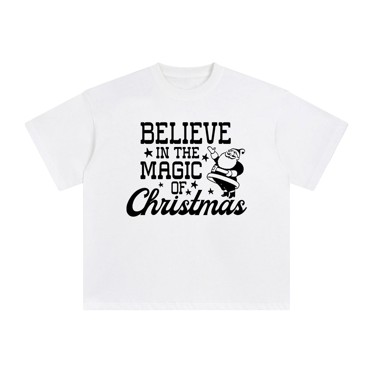 Believe In The Magic Of Christmas Graphic Tee-INNBLAC Fashion Apparel