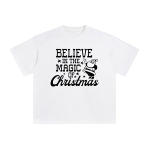 Believe In The Magic Of Christmas Graphic Tee-INNBLAC Fashion Apparel