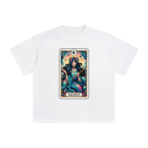 Aquarius Zodiac Graphic Tee-INNBLAC Fashion Apparel