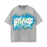 Grace Streetwear Acid Style Graphic Tee-INNBLAC Fashion Apparel