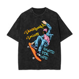 Skateboard Society Graphic Tee-INNBLAC Fashion Apparel