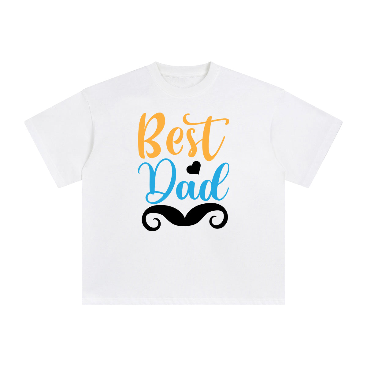 Best Dad Aesthetic Graphic Tee-INNBLAC Fashion Apparel