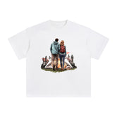 Couple Camping Graphic Tee-INNBLAC Fashion Apparel