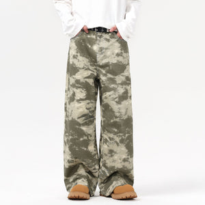 Baggy Fit Camouflage Jeans-INNBLAC Fashion Apparel