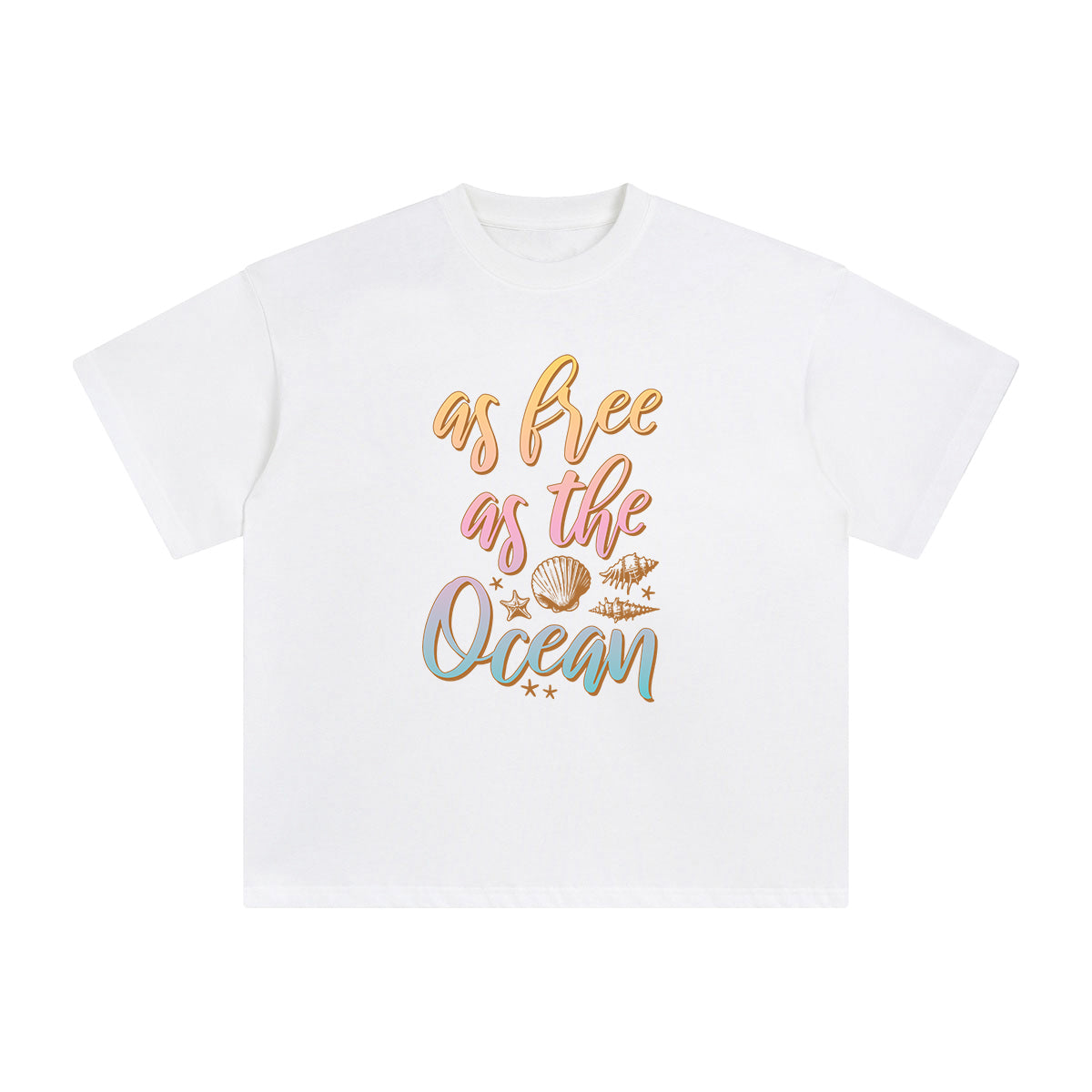 As Free As The Ocean Graphic Tee-INNBLAC Fashion Apparel