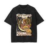 Believe In The Magic Of Halloween Graphic Tee-INNBLAC Fashion Apparel