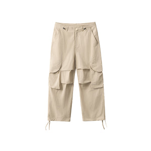 Men's Solid Color Parachute Pants-INNBLAC Fashion Apparel