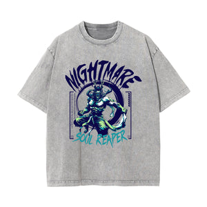 Nightmare Japanese Stone Wash Graphic Tee-INNBLAC Fashion Apparel