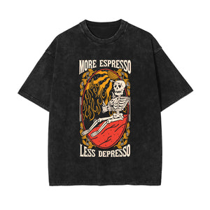 More Espresso Less Depresso Graphic Tee-INNBLAC Fashion Apparel