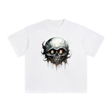 Alien Skull Graphic Tee-INNBLAC Fashion Apparel