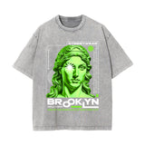 Brooklyn Urban Streetwear Statue Graphic Tee-INNBLAC Fashion Apparel