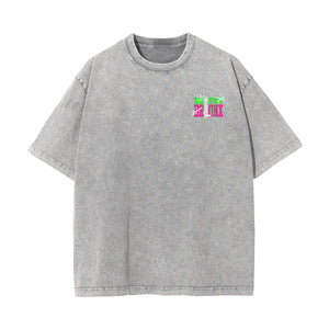 Bronx Graffiti Urban Stone Wash Graphic Tee-INNBLAC Fashion Apparel