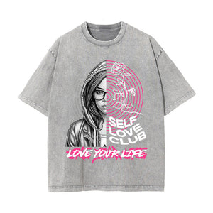 Self Love Club Urban Graphic Tee-INNBLAC Fashion Apparel