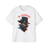 Skull Gentleman Graphic Tee-INNBLAC Fashion Apparel