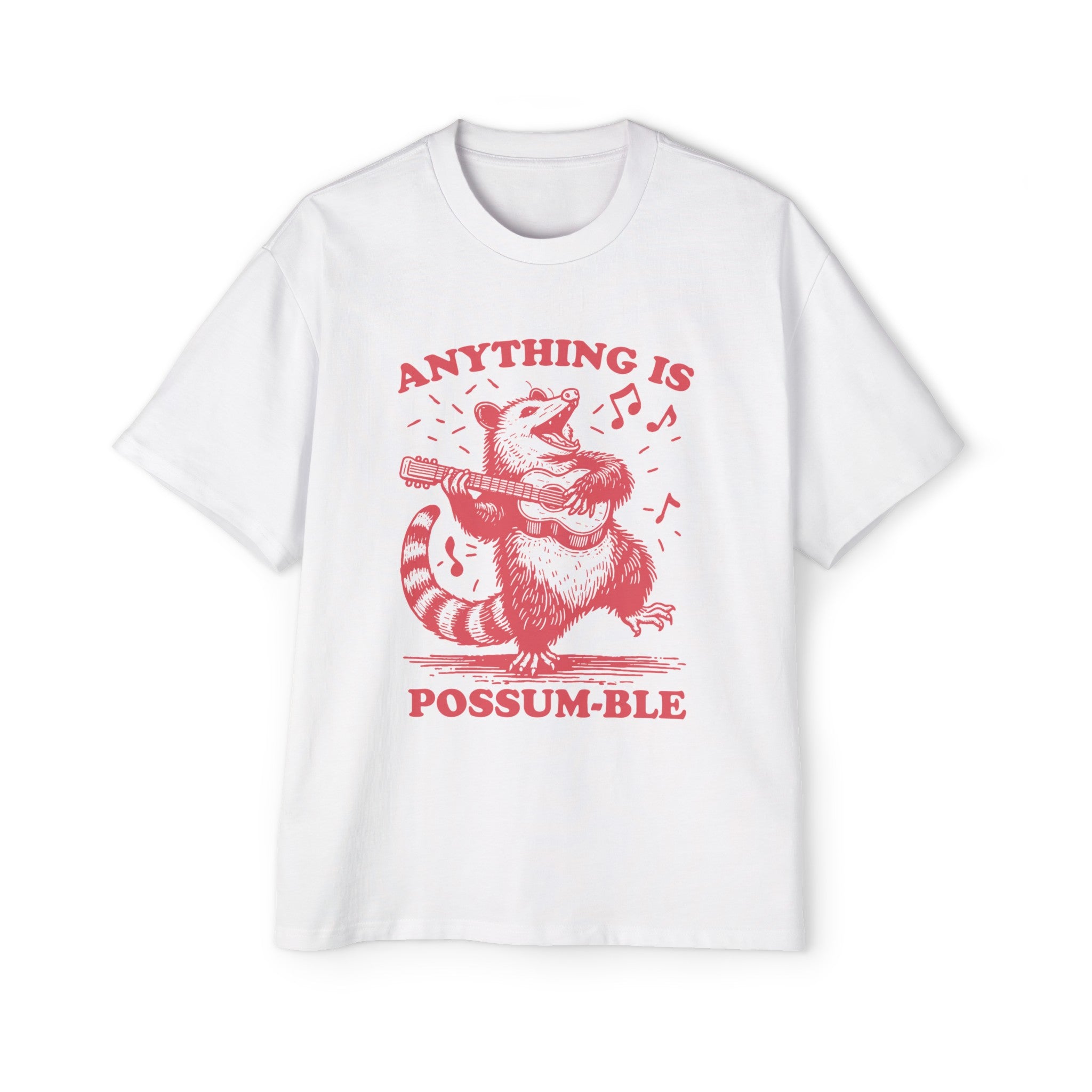 Anything Is Possumble Play Guitar Graphic Tee-INNBLAC Fashion Apparel