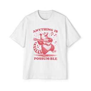 Anything Is Possumble Play Guitar Graphic Tee-INNBLAC Fashion Apparel