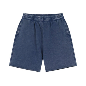 Raw Edge Washed Short Pants-INNBLAC Fashion Apparel