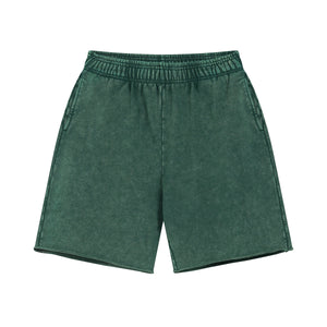 Raw Edge Washed Short Pants-INNBLAC Fashion Apparel