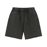 Raw Edge Washed Short Pants-INNBLAC Fashion Apparel