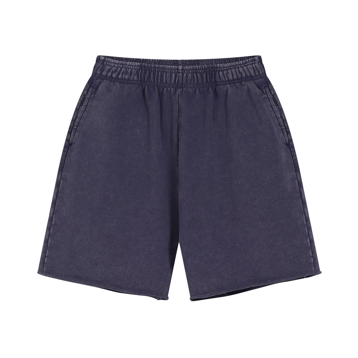 Raw Edge Washed Short Pants-INNBLAC Fashion Apparel