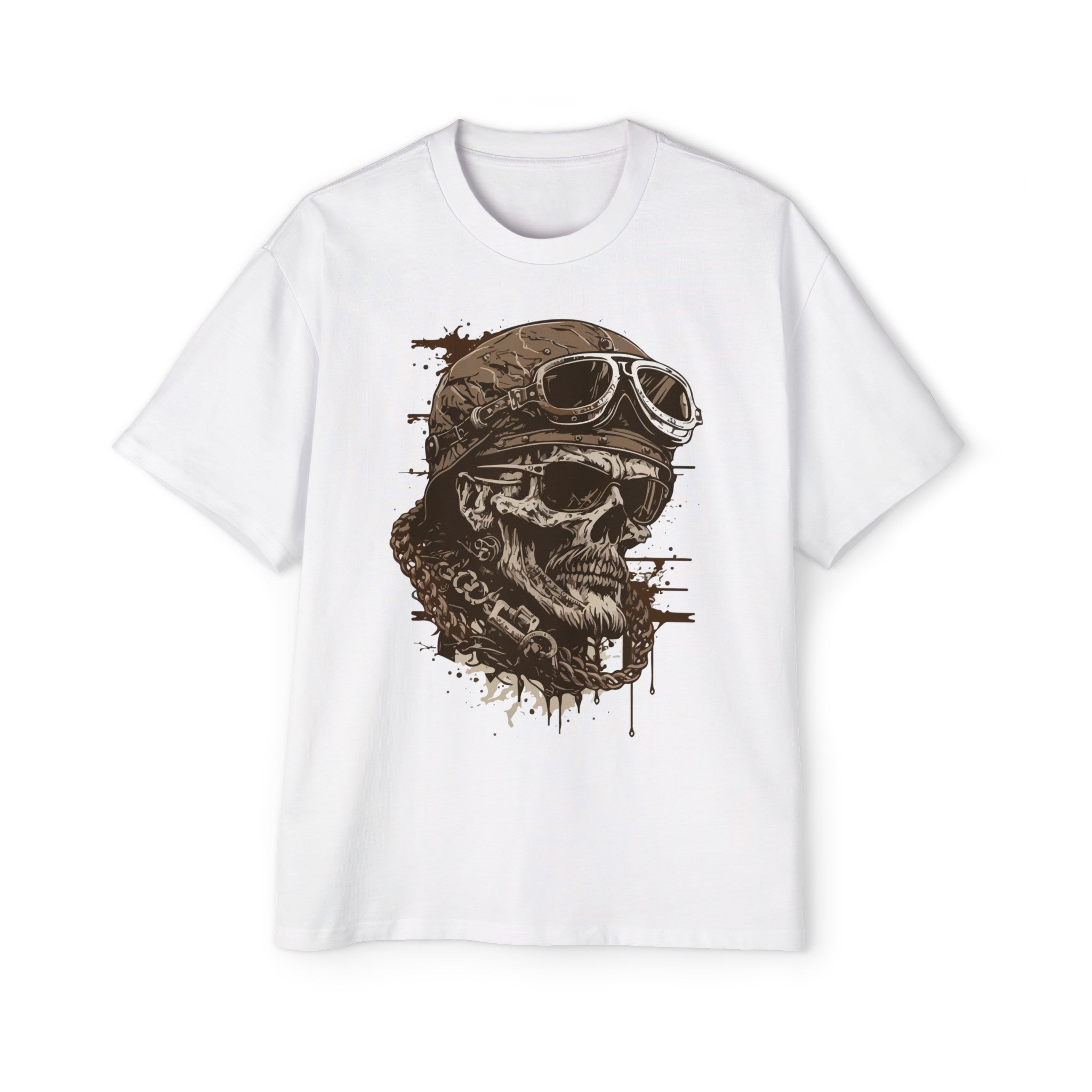 Skull Rider Vintage Graphic Tee-INNBLAC Fashion Apparel