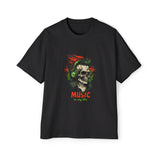 Skull With Headphones Vintage Graphic Tee-INNBLAC Fashion Apparel