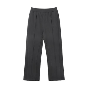 Solid Color Front Seam Baggy Jogger-INNBLAC Fashion Apparel