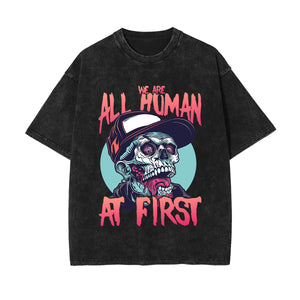 We Are All Human At First Graphic Tee-INNBLAC Fashion Apparel