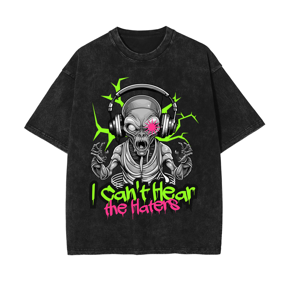 Alien Creature Urban Streetwear Graphic Tee-INNBLAC Fashion Apparel